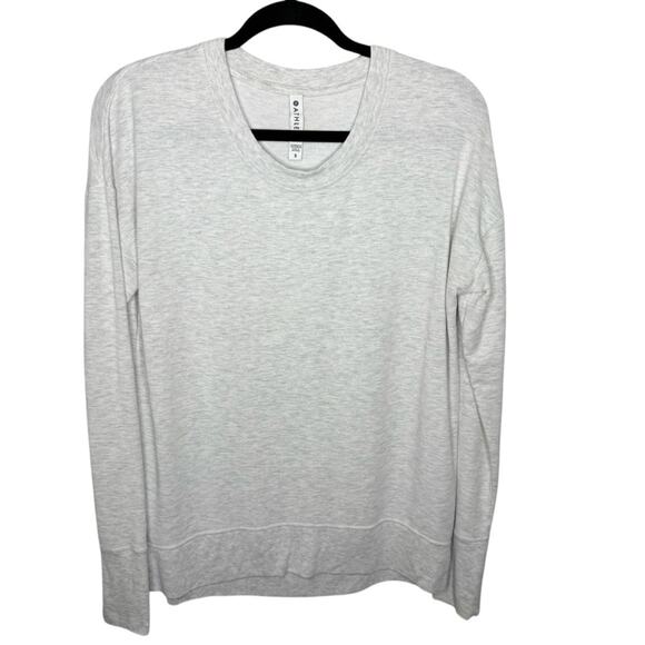 ATHLETA / Coaster Luxe sweatshirt space dye pebble gray / S - Picture 1 of 9